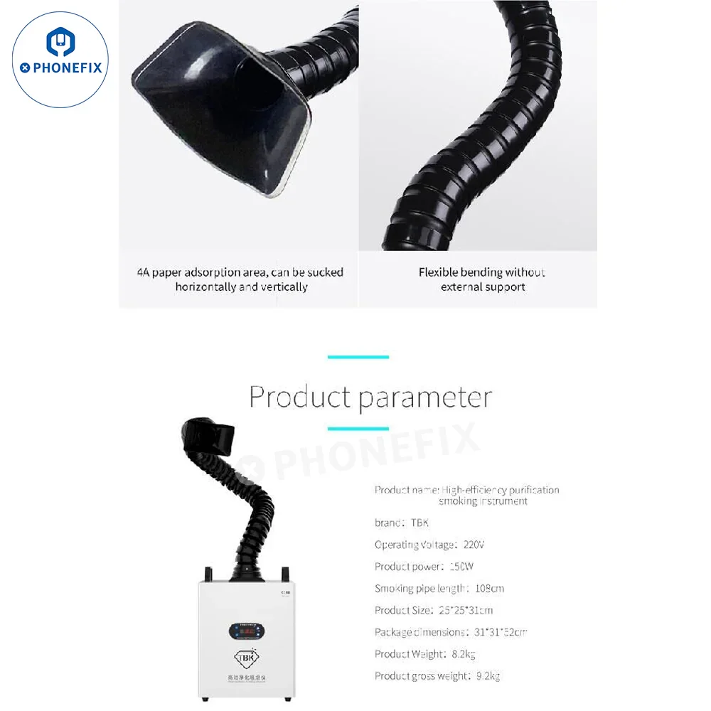 TBK Fume Extractor Soldering Laser Engraving Smoke Air Cleaner - Image 7