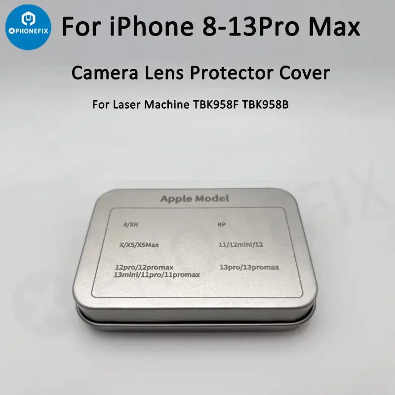TBK Laser Machine Camera Lens Protector Cover for iPhone 8-13 Pro Max - Image 3