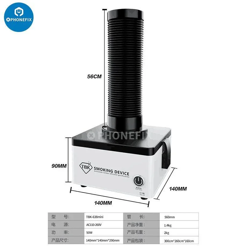 TBK638 Mini Fume Extractor Efficient Smoking Instrument - Image 5