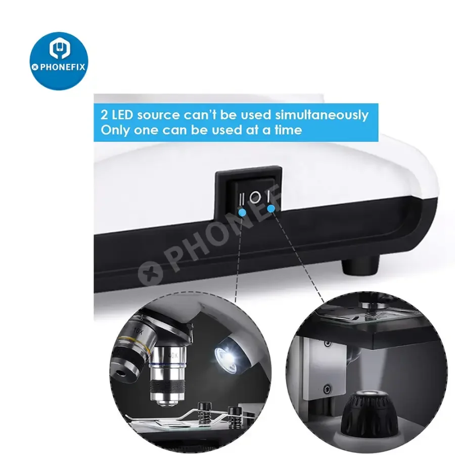 TELMU 40X-1000X Student Lab Microscopes Dual With LED Illumination - Image 5