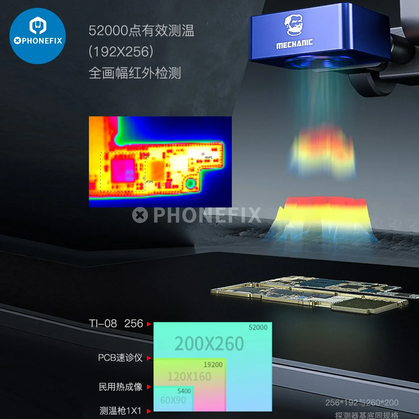 Thermal Imager Camera Qianli Toolplus Super Cam X 3D PCB Fault Detection - Image 5