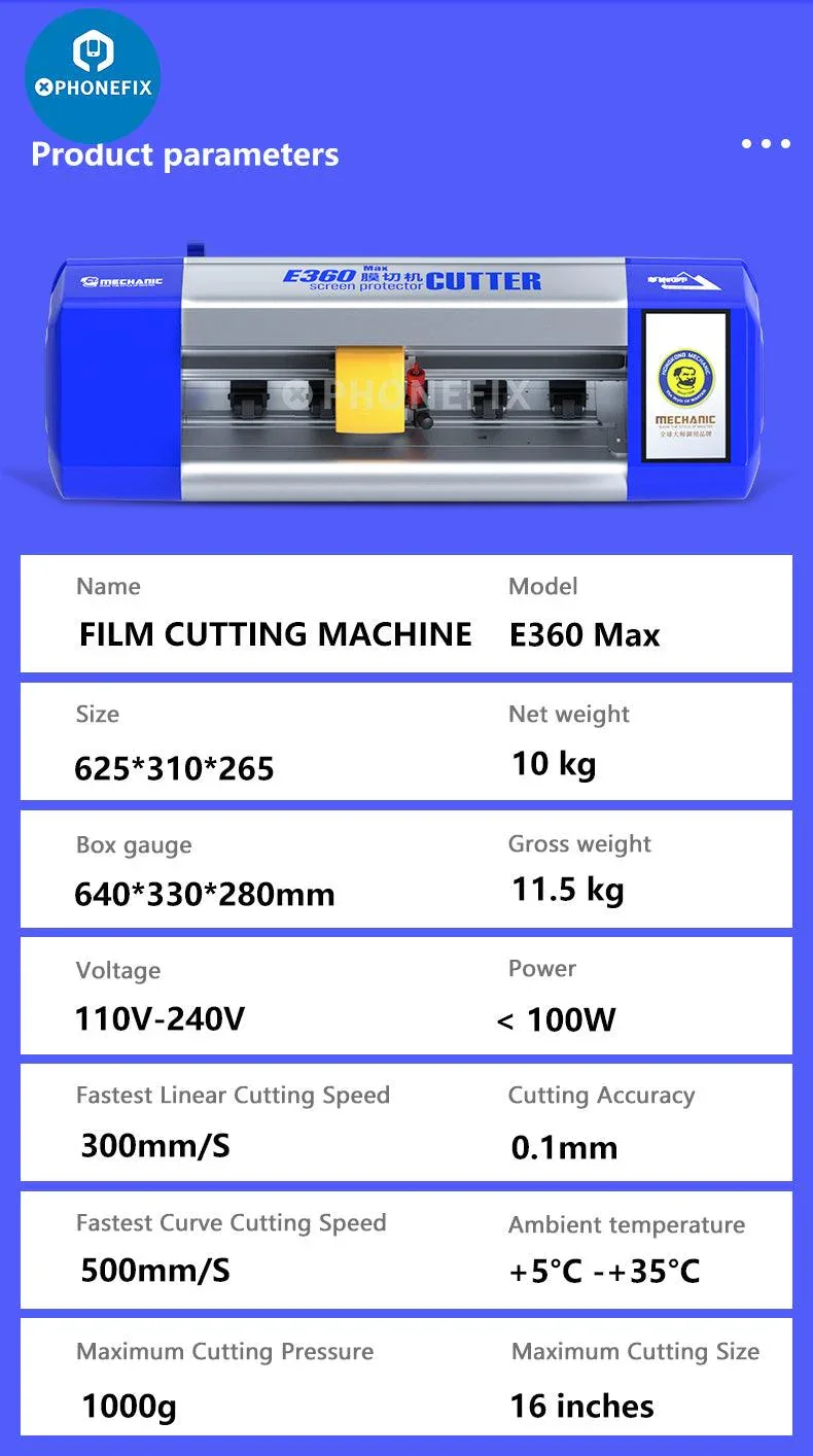 TL-168 Smart Screen Protector Cutting Machine Phone Protect Film Cutter - Image 17