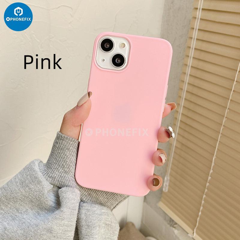 TPU Candy Color Anti-Slip Matte Phone Case For iPhone 15-15 Pro Max - Image 14