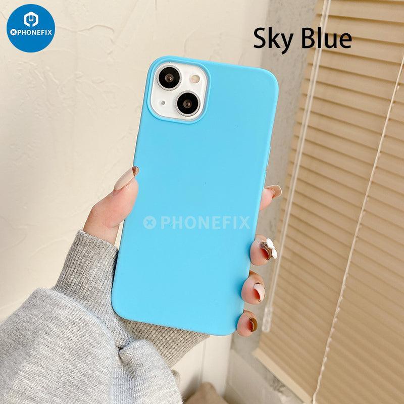 TPU Candy Color Anti-Slip Matte Phone Case For iPhone 15-15 Pro Max - Image 15