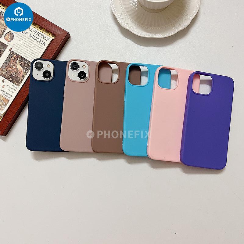 TPU Candy Color Anti-Slip Matte Phone Case For iPhone 15-15 Pro Max - Image 2