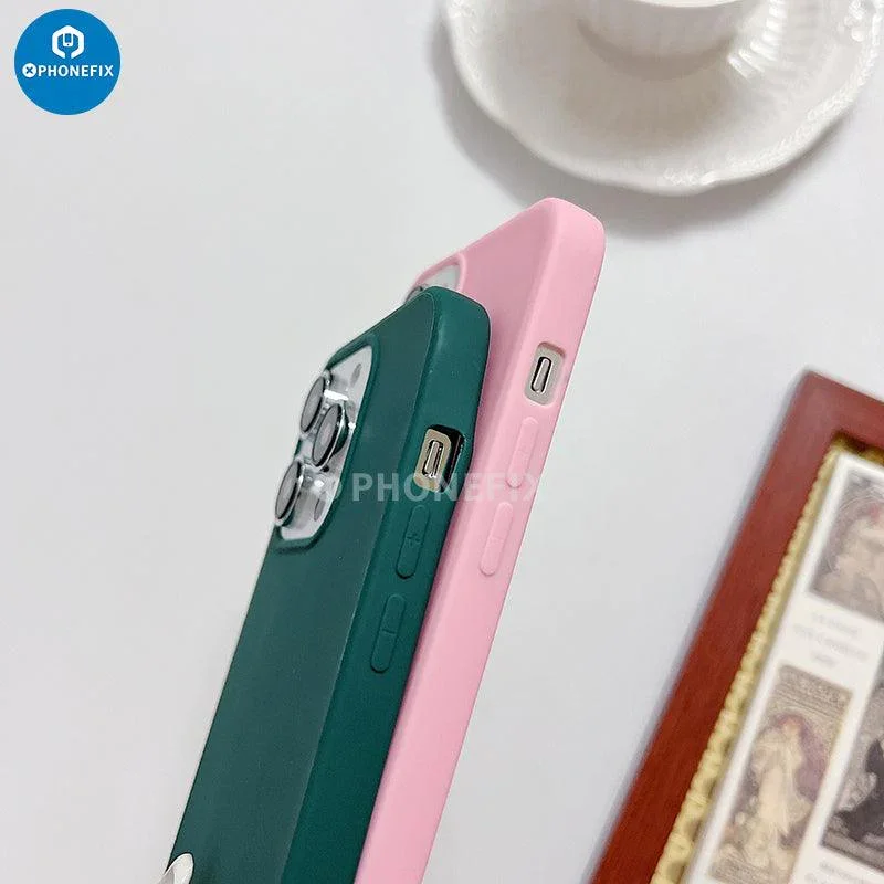 TPU Candy Color Anti-Slip Matte Phone Case For iPhone 15-15 Pro Max - Image 4