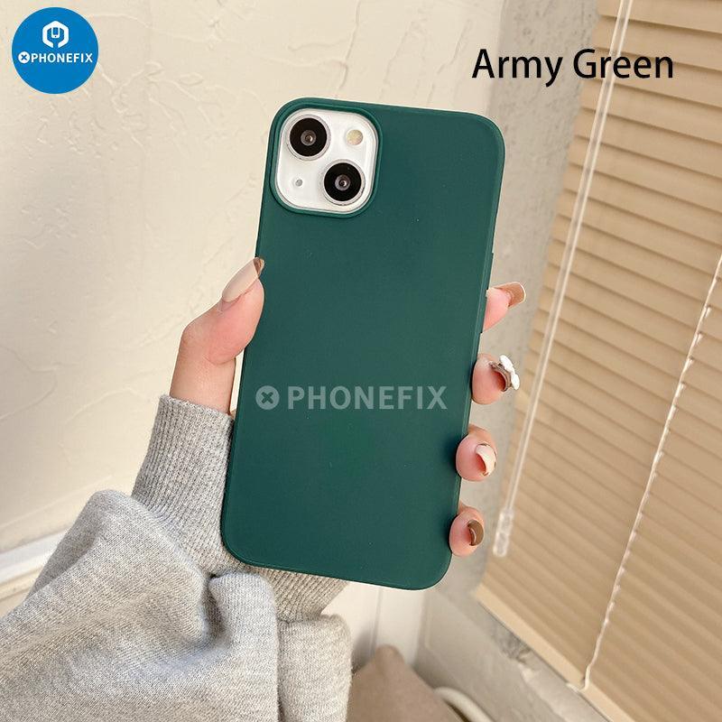 TPU Candy Color Anti-Slip Matte Phone Case For iPhone 15-15 Pro Max - Image 5