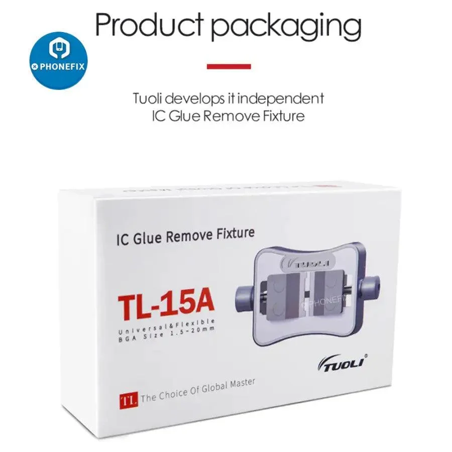 TUOLI TL-15A universal IC Glue Remove Fixture For 1.5-20MM Chip Repair - Image 13