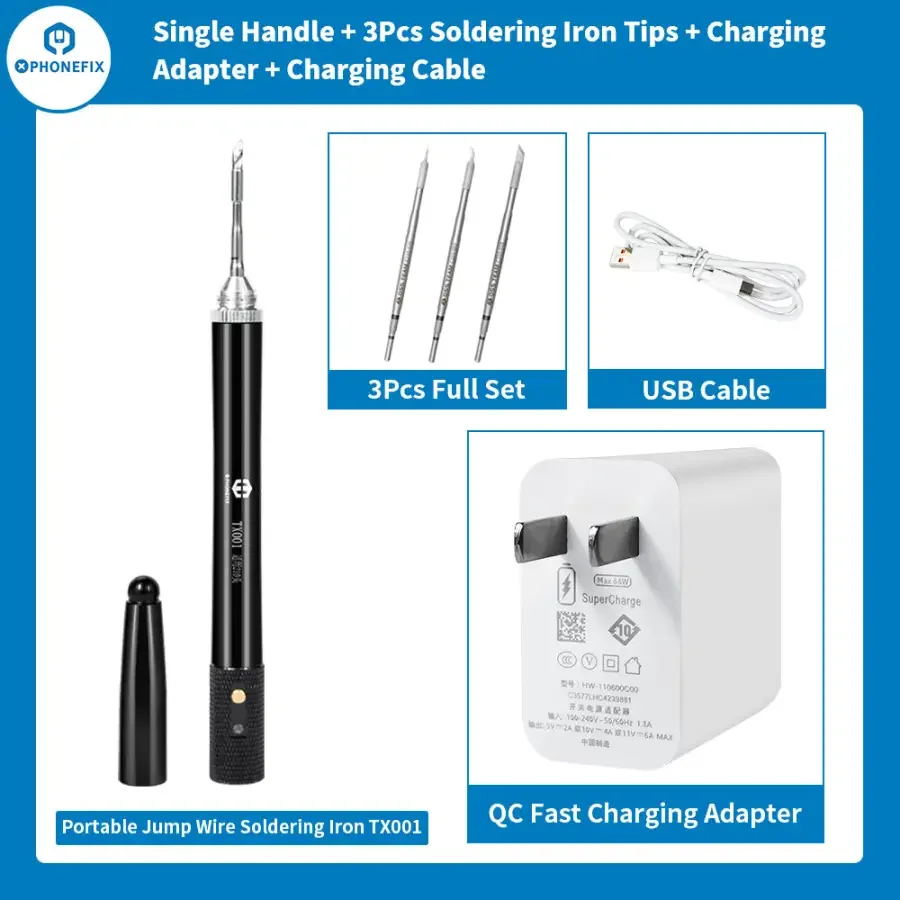 TX001 Portable Jump Wire Soldering Iron T210 Welding Iron Tips - Image 15