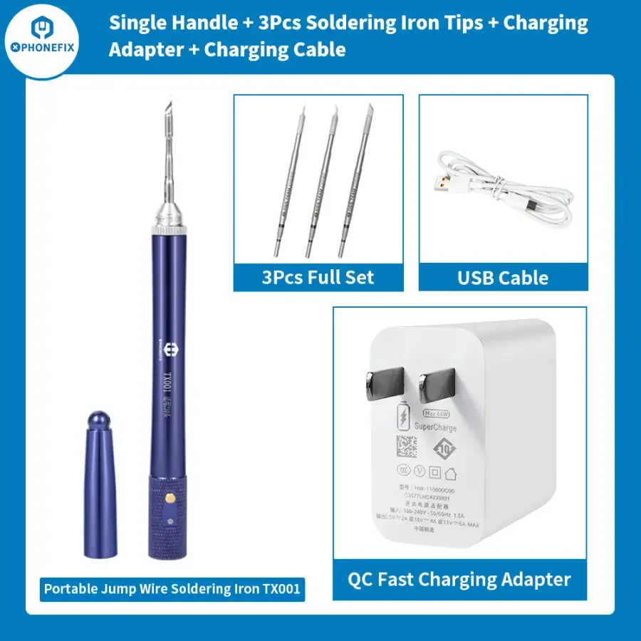 TX001 Portable Jump Wire Soldering Iron T210 Welding Iron Tips - Image 17