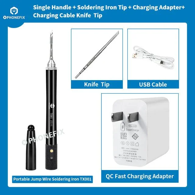 TX001 Portable Jump Wire Soldering Iron T210 Welding Iron Tips - Image 18
