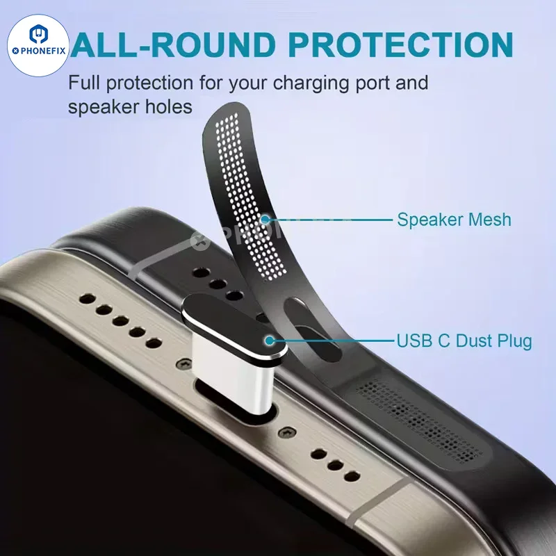Type-C Dust Plug Speaker Dustproof Net for iPhone 17/16/15 Android - Image 5