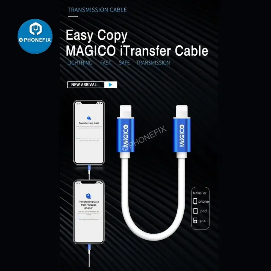 Type-C to Lightning Data Transfer Cable from Old to New iPhone - Image 2