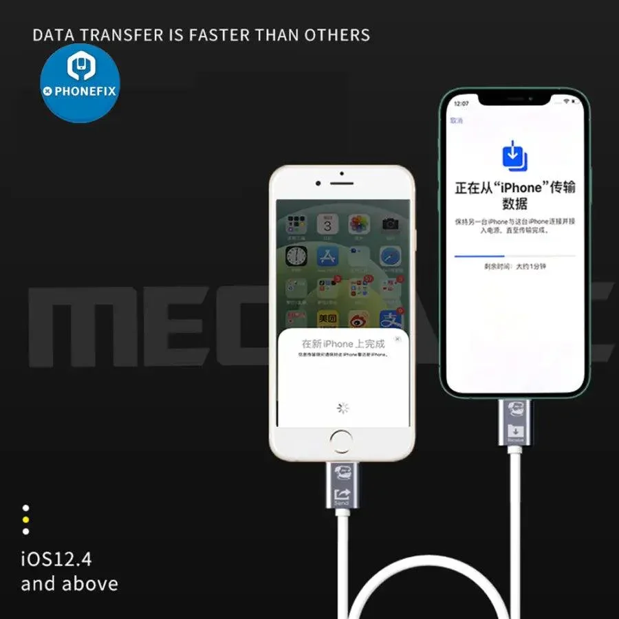Type-C to Lightning Data Transfer Cable from Old to New iPhone - Image 4