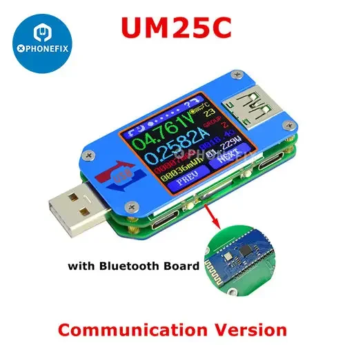 UM34C UM25C UM24C Color LCD Display USB Voltage Tester - Image 2