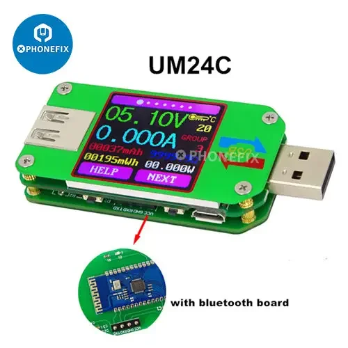 UM34C UM25C UM24C Color LCD Display USB Voltage Tester - Image 3