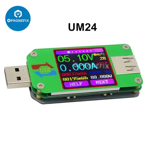 UM34C UM25C UM24C Color LCD Display USB Voltage Tester - Image 4