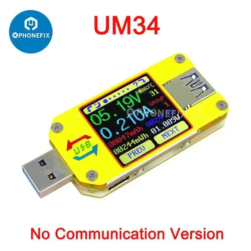 UM34C UM25C UM24C Color LCD Display USB Voltage Tester - Image 6