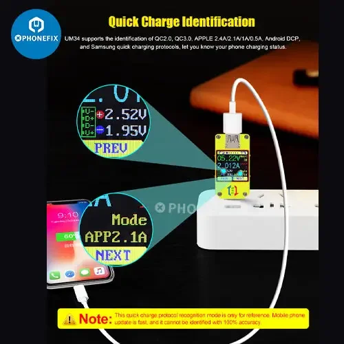UM34C UM25C UM24C Color LCD Display USB Voltage Tester - Image 9