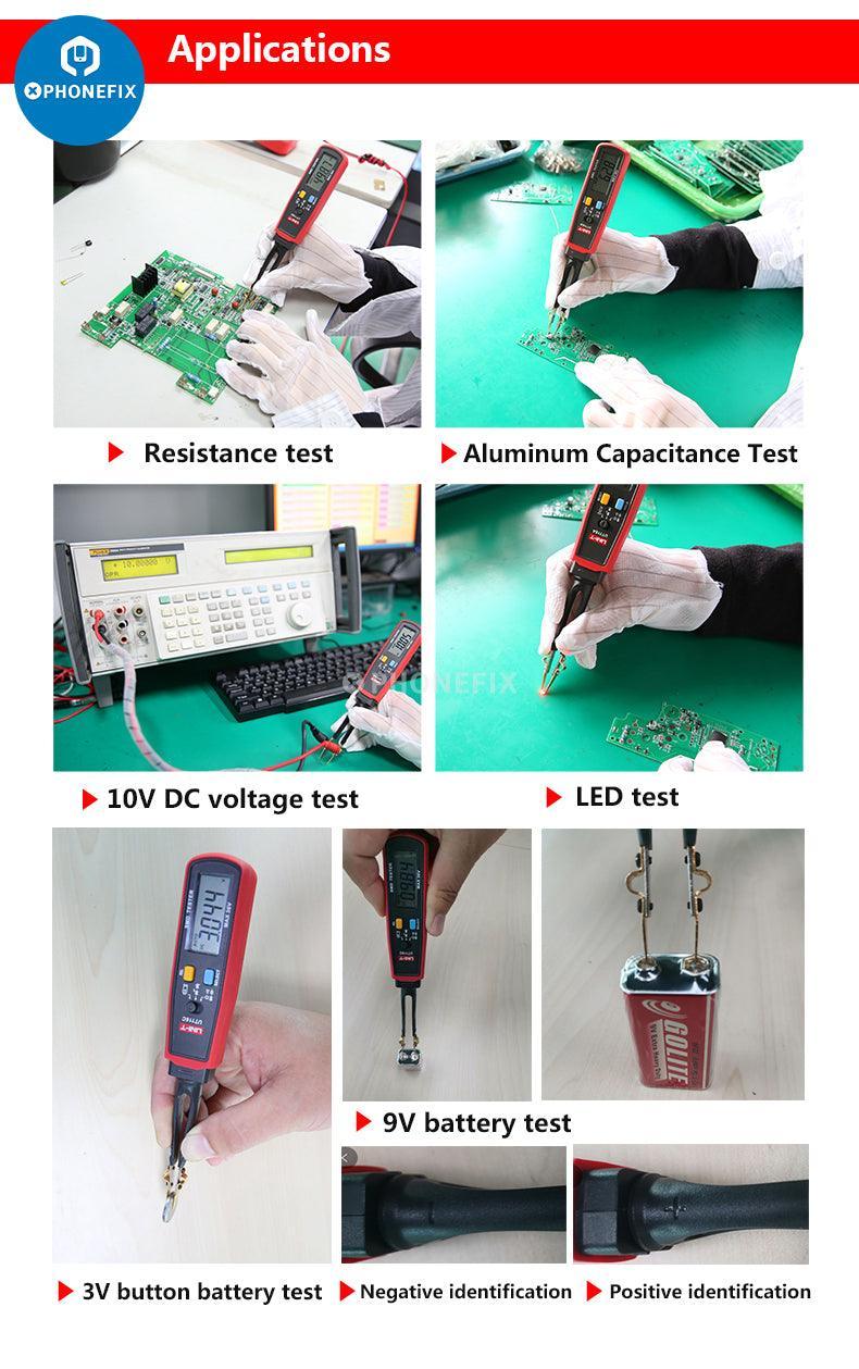 UNI-T UT116C Digital Multimeter SMD Tester With Rotatable Tweezers - Image 6