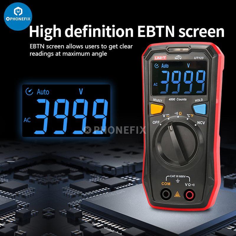 UNI-T UT123D Auto Range Digital Multimeter AC/DC Voltage Tester - Image 2