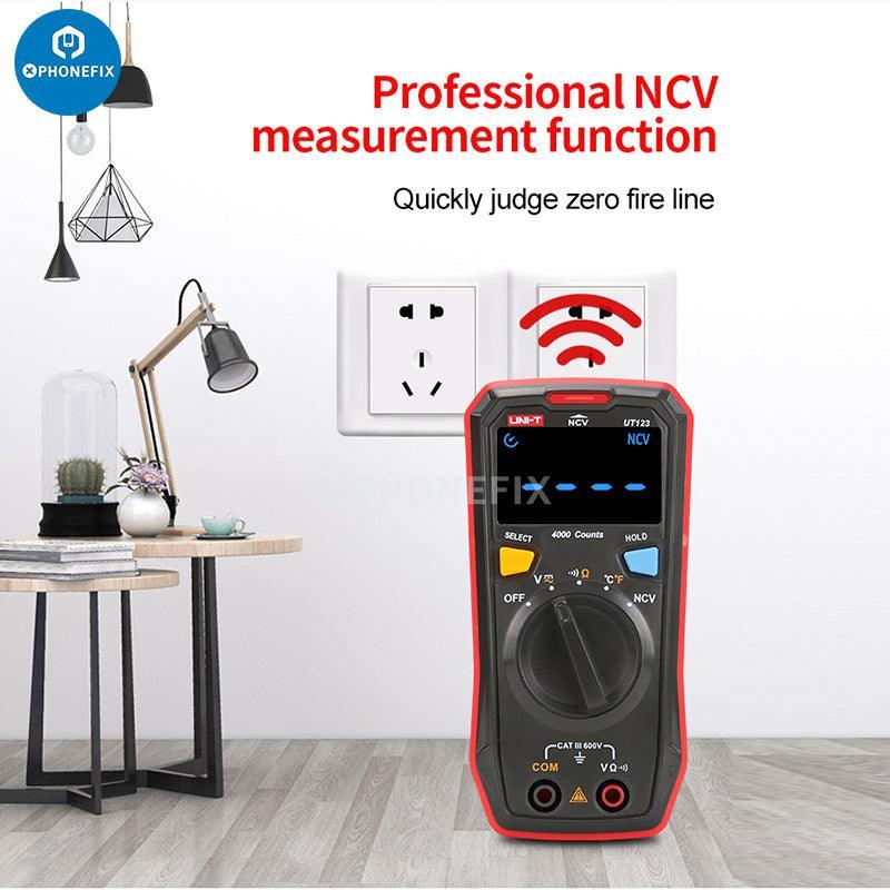 UNI-T UT123D Auto Range Digital Multimeter AC/DC Voltage Tester - Image 3