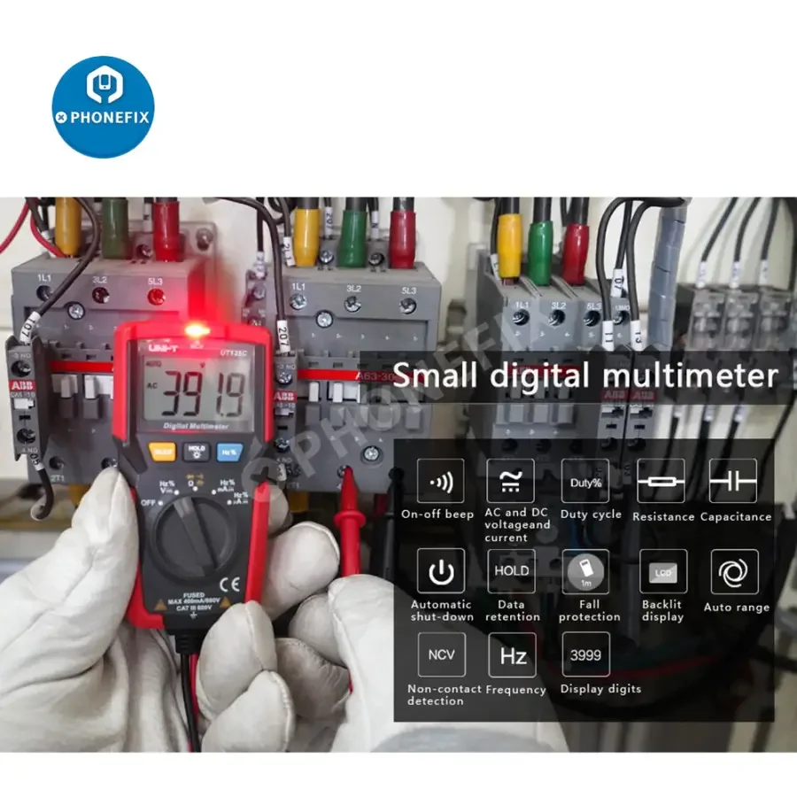 UNI-T UT125C Mini Digital Multimeter Capacitance Resistance Tester - Image 6
