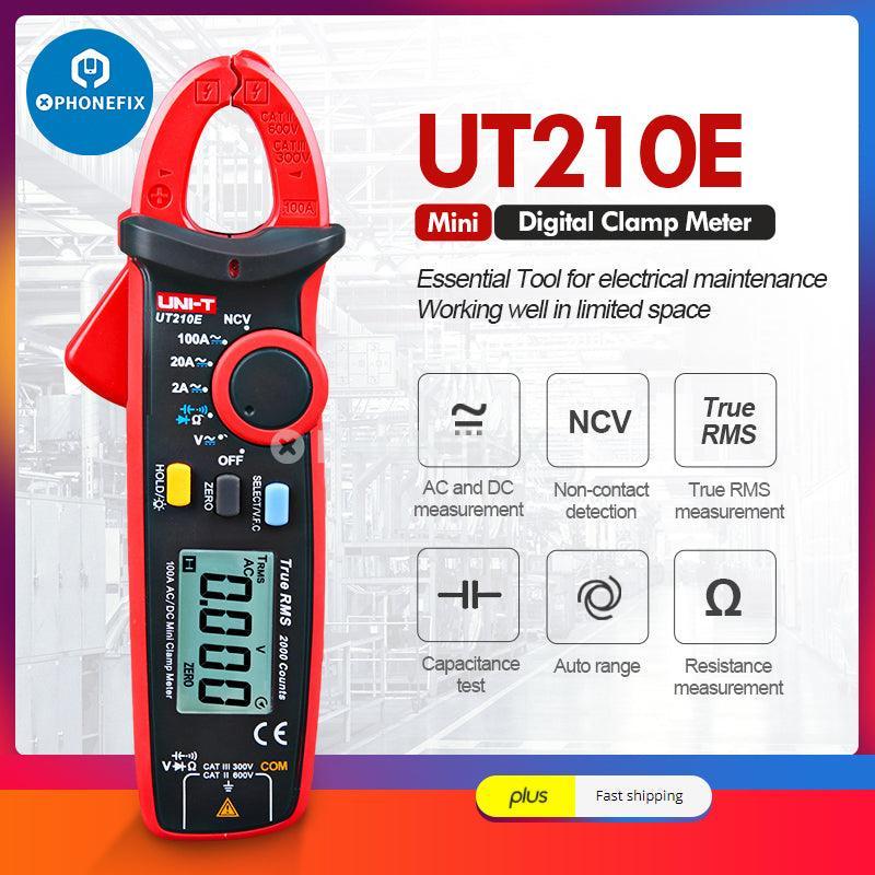 UNI-T UT210E Digital Clamp Meter AC DC Current Voltage Tester - Image 3