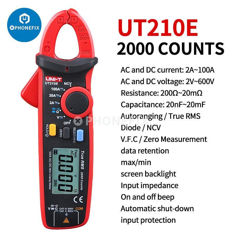 UNI-T UT210E Digital Clamp Meter AC DC Current Voltage Tester - Image 4