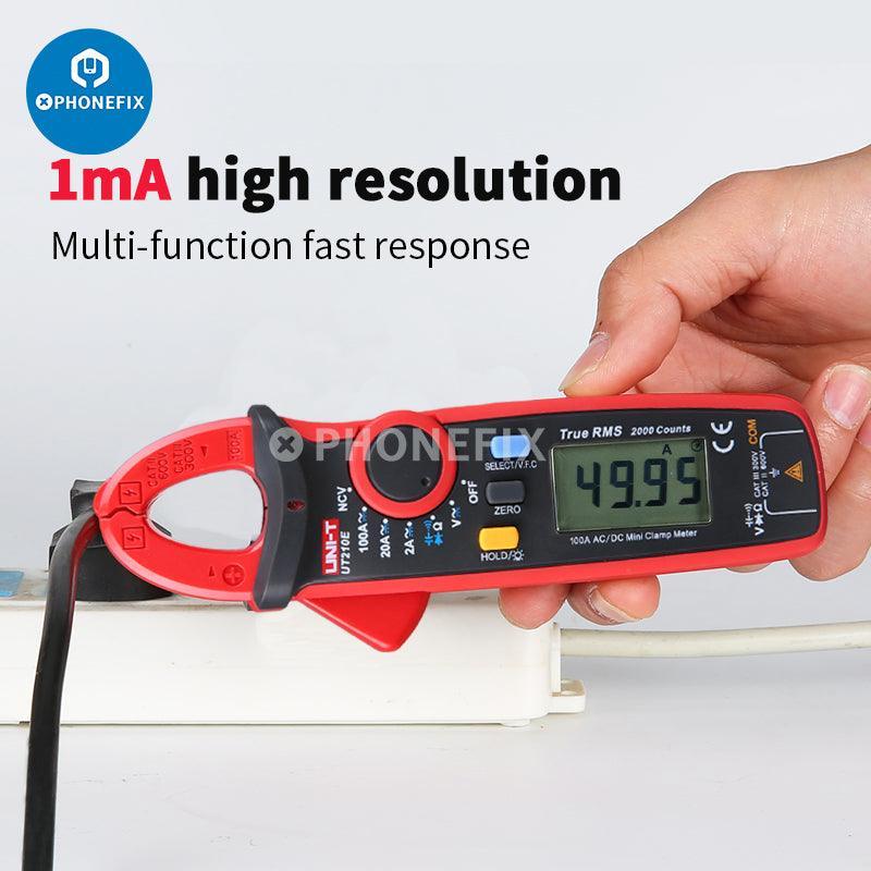 UNI-T UT210E Digital Clamp Meter AC DC Current Voltage Tester - Image 8
