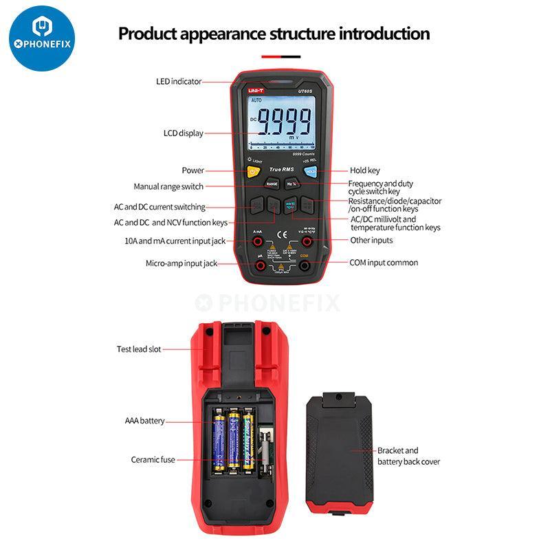 UNI-T UT60 Series Digital Multimeter AC/DC Current Voltage Meter - Image 9
