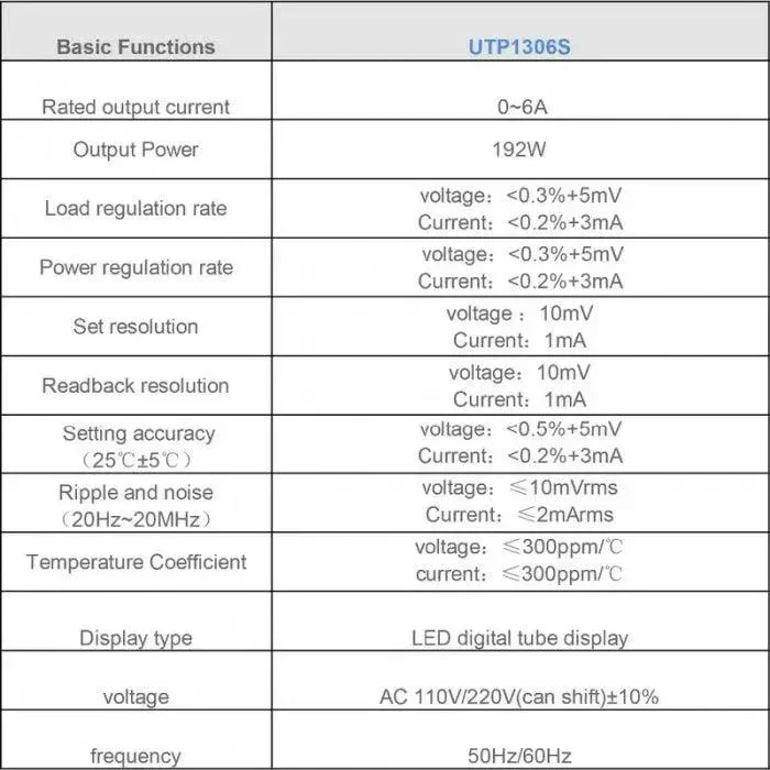 UNI-T UTP1306S 0-32V 0-6A DC Adjustable Linear Power Supply - Image 5