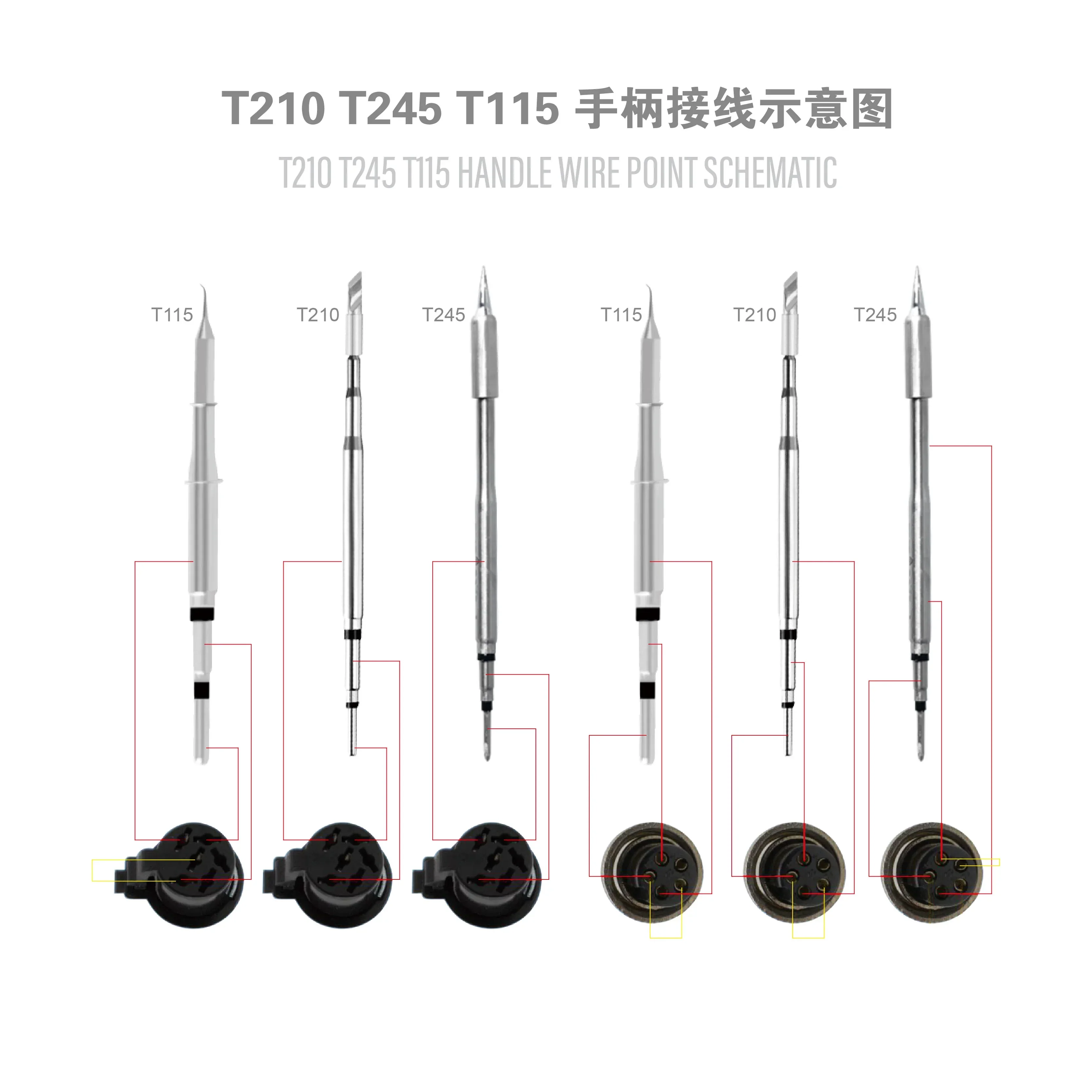 Universal 5/6 pin Soldering Handle for C210 C245 C115 Soldering Tip - Image 2