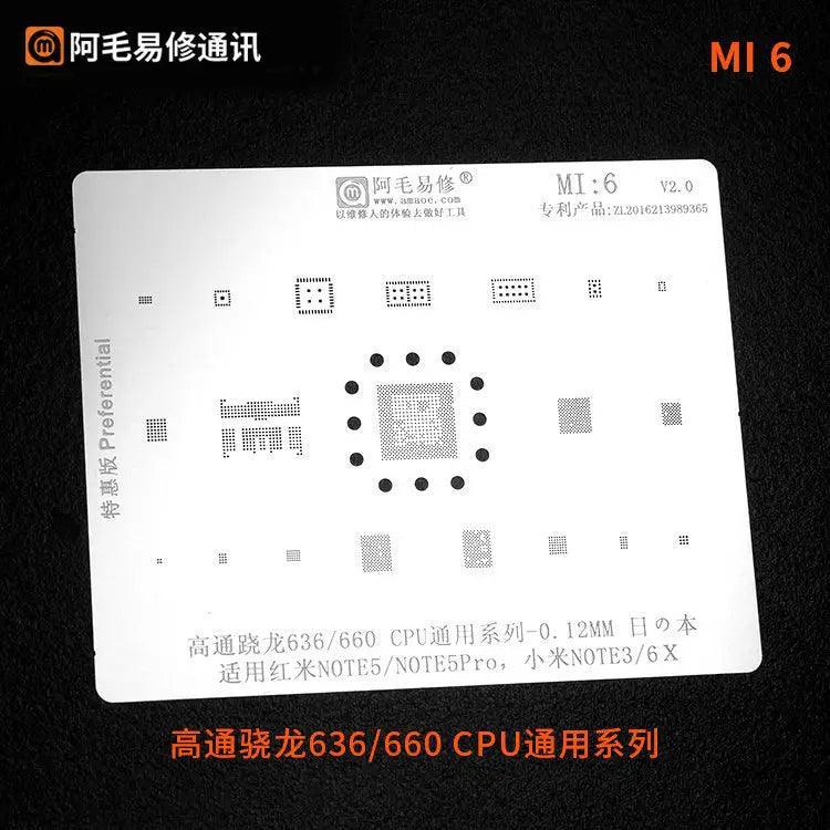 Universal Amaoe CPU BGA Reballing Stencil For Xiaomo Redmi Repair - Image 10