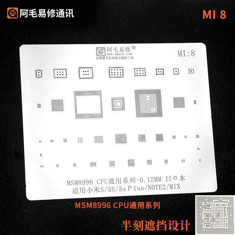 Universal Amaoe CPU BGA Reballing Stencil For Xiaomo Redmi Repair - Image 12