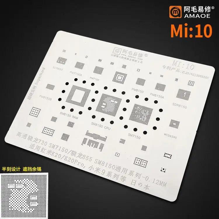 Universal Amaoe CPU BGA Reballing Stencil For Xiaomo Redmi Repair - Image 14