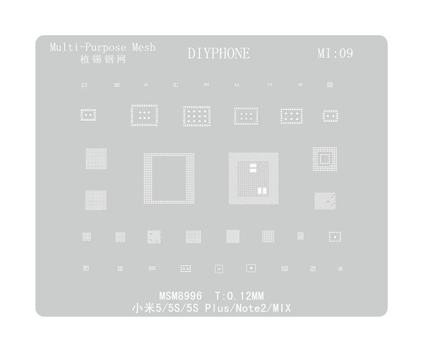 Universal Amaoe CPU BGA Reballing Stencil For Xiaomo Redmi Repair - Image 30