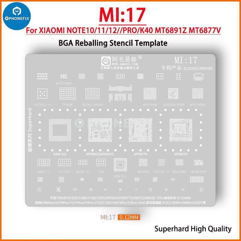 Universal Amaoe CPU BGA Reballing Stencil For Xiaomo Redmi Repair - Image 4