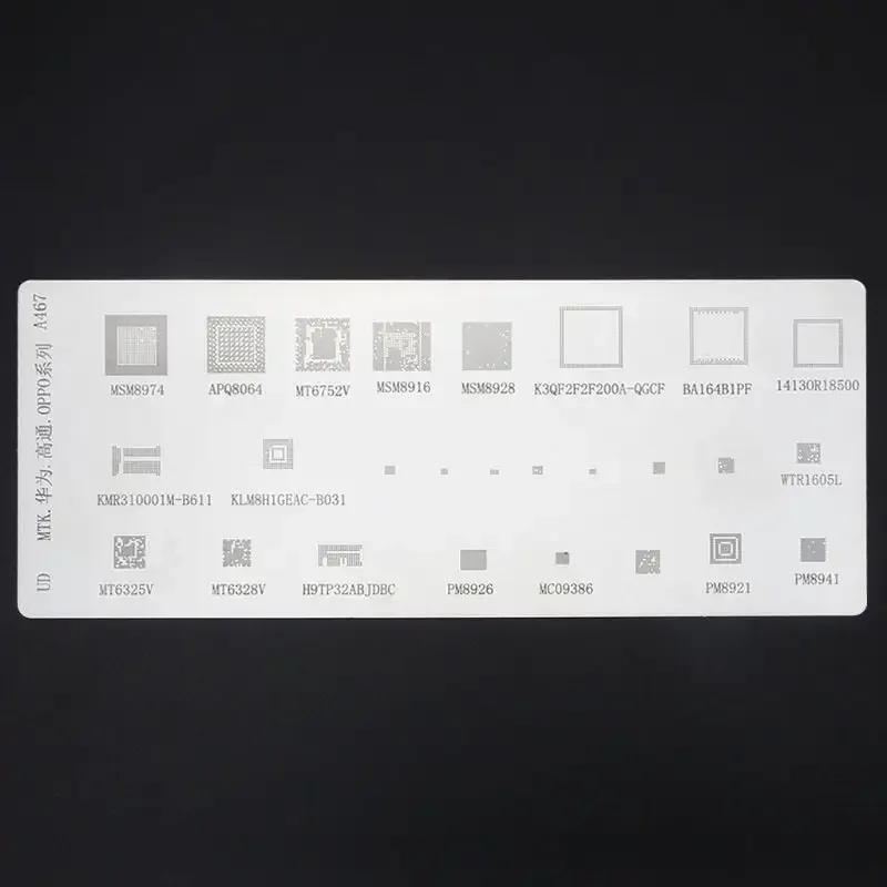 Universal BGA Stencil for Samsung Huawei iPad Power IC Reball 4Pcs/Pack - Image 5