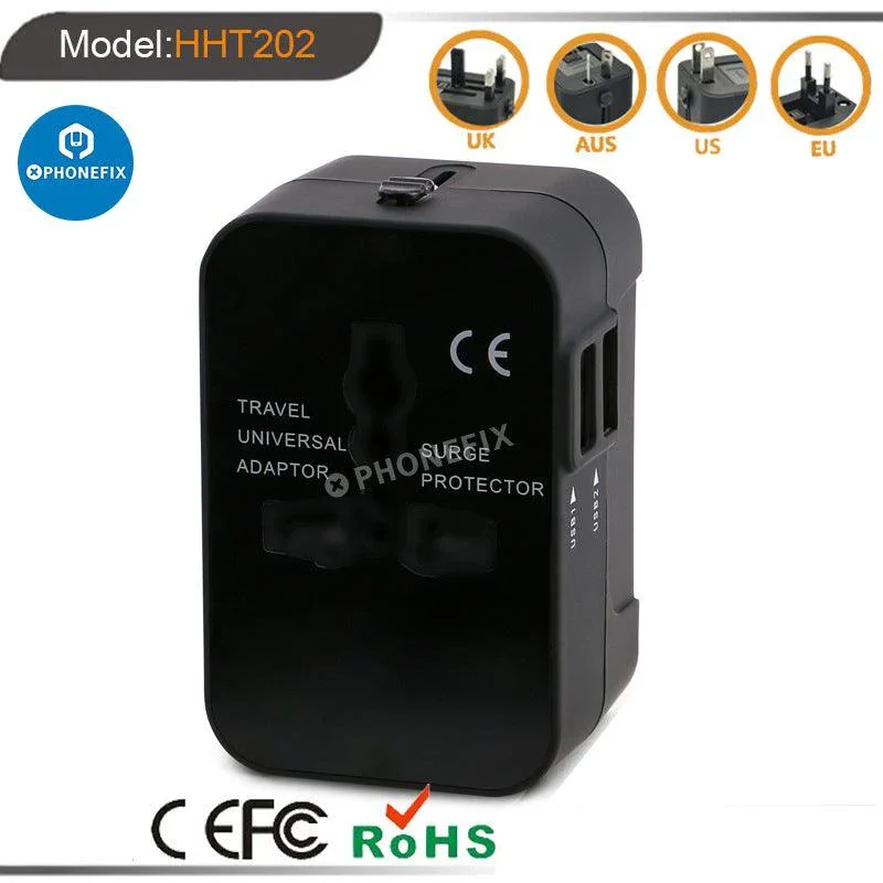 Universal Dual USB Travel Adapter Phone Conversion Plug Charger - Image 5