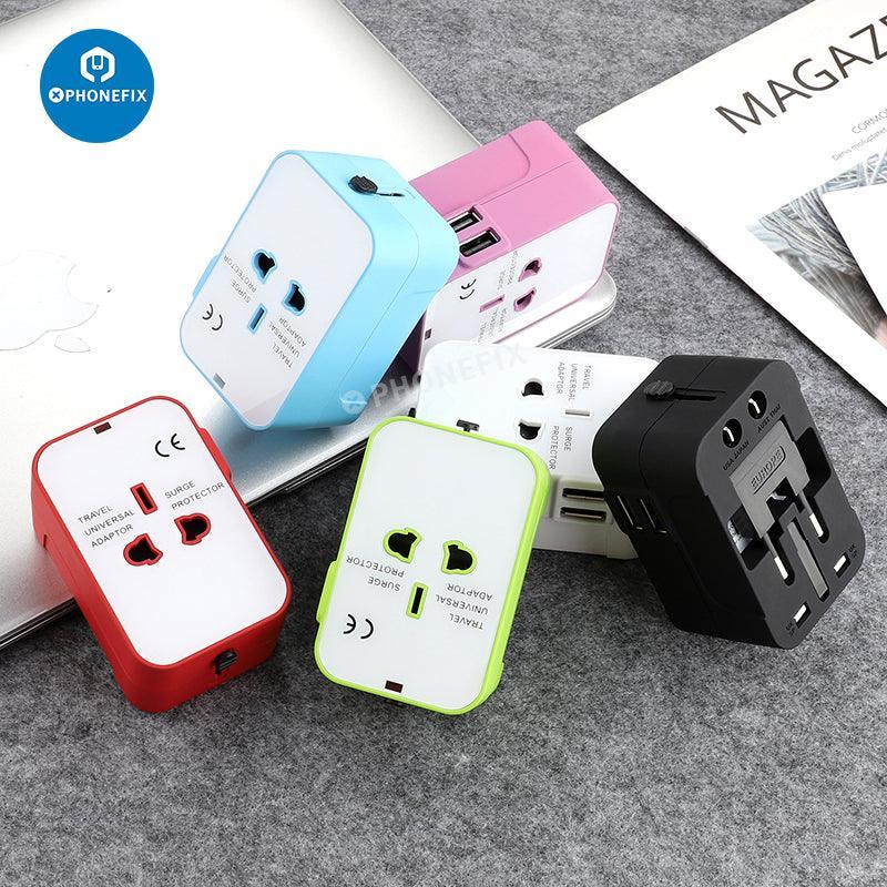 Universal Dual USB Travel Adapter Phone Conversion Plug Charger - Image 8