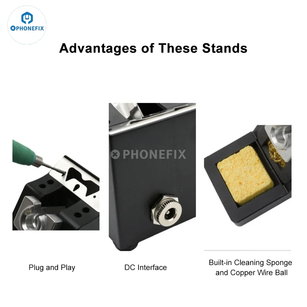 Universal Metal Soldering Iron Holder For JBC C210 C245 C115 Handle - Image 10