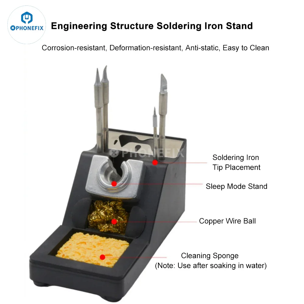 Universal Metal Soldering Iron Holder For JBC C210 C245 C115 Handle - Image 9