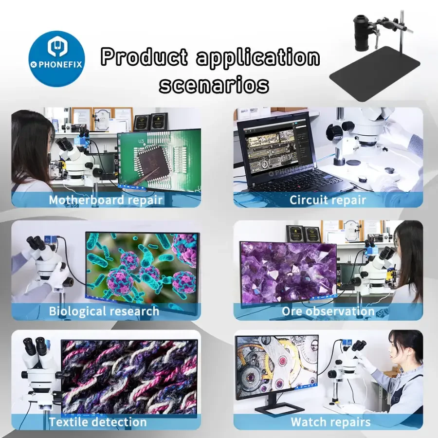 Universal Microscope Holder 360° Rotatable Bracket Articulating Arm Super Clamp - Image 11