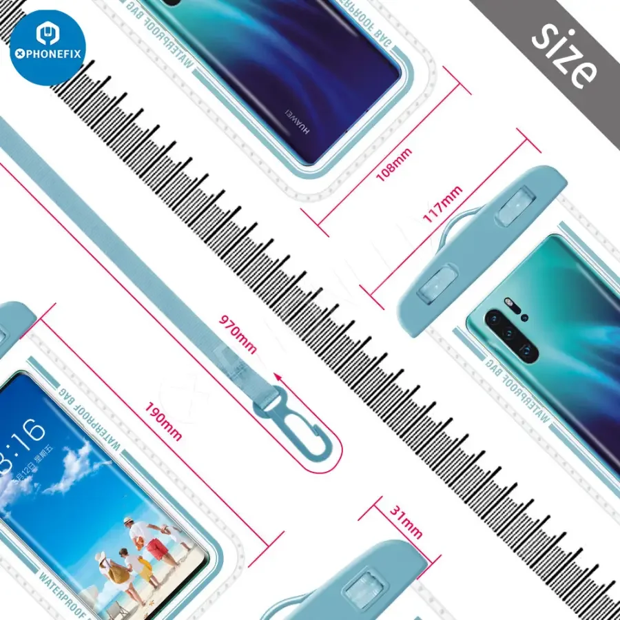 Universal Transparent Waterproof Bag For Mobile Phone - Image 14