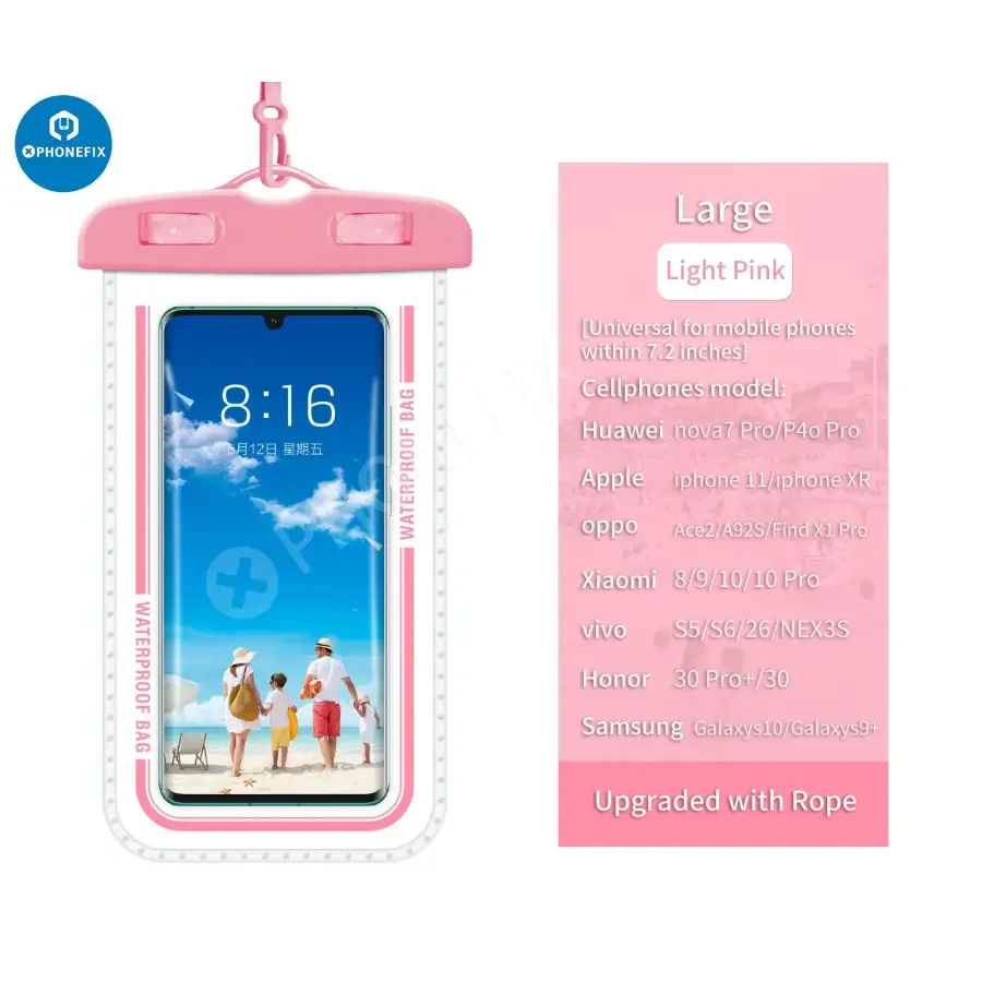 Universal Transparent Waterproof Bag For Mobile Phone - Image 19