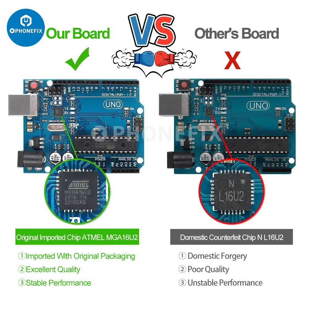 UNO DIP Development Board For ATMEGA328P/16U2 CH340 With Cable - Image 3