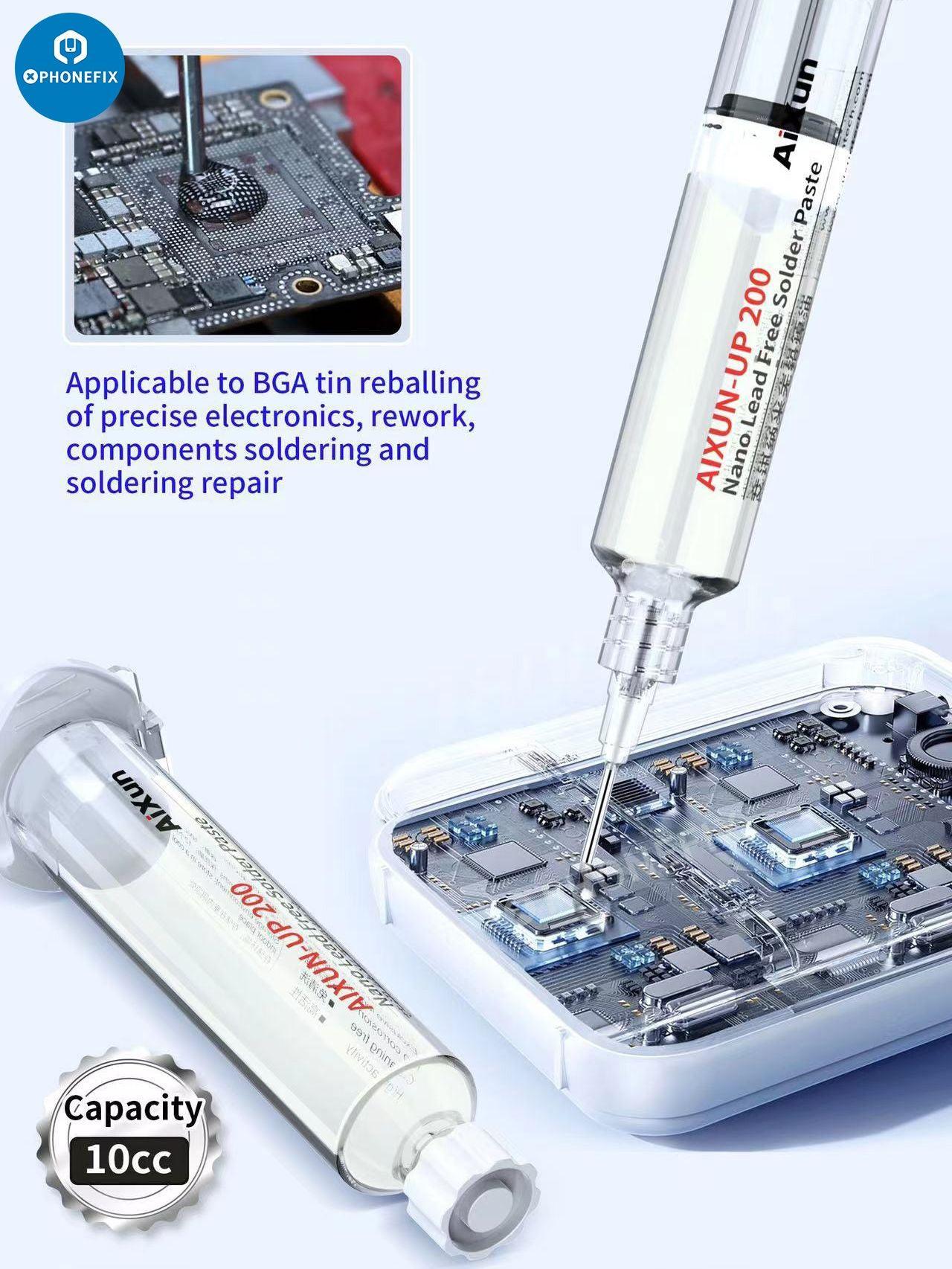 UP200 Lead Free Nano Solder Paste Phone BGA Reballing Solder Flux - Image 2