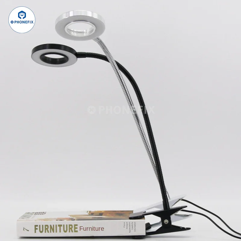 USB Adjustable Tattoo Clip Light Flexible LED Table Reading Lamp - Image 4