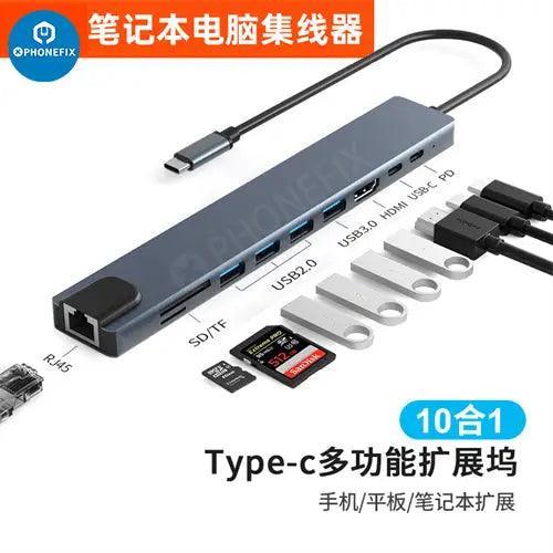 USB C Hub 12-in-1 Type-C Docking Station PD Fast Charge - Image 12